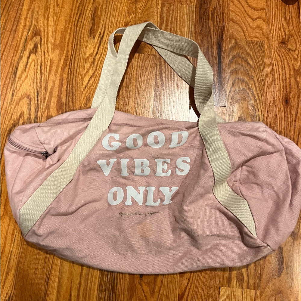 Good Vibes Only gym / overnight bag